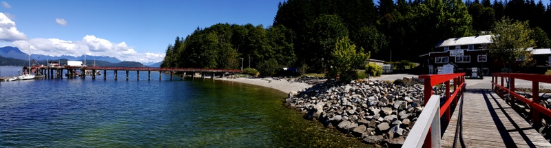 Curt sent this picture, that he had taken from his dock using a panoramic view.